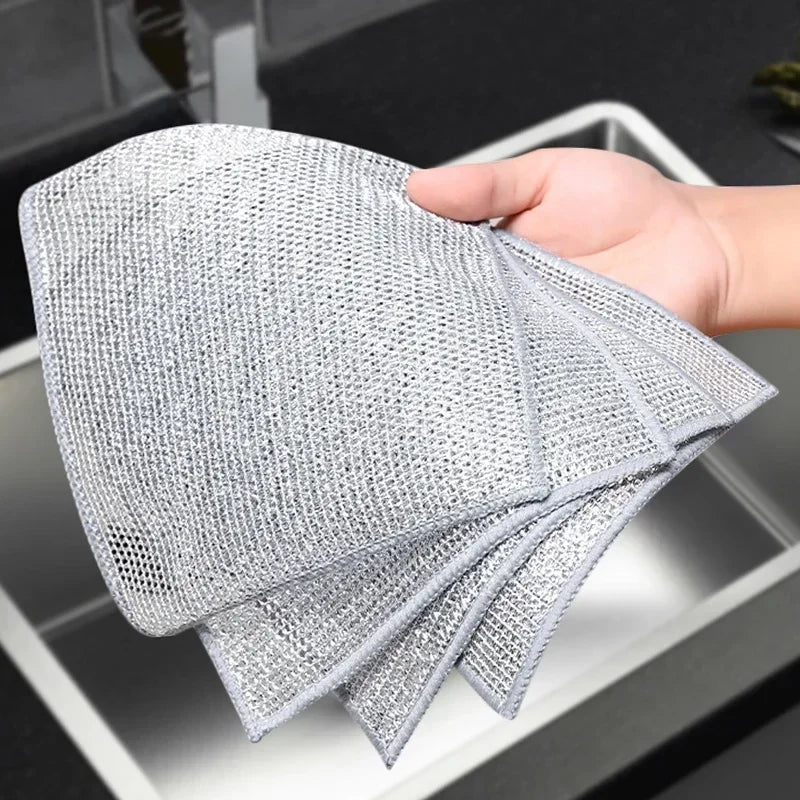 Paños de limpieza metálicos 10/u
