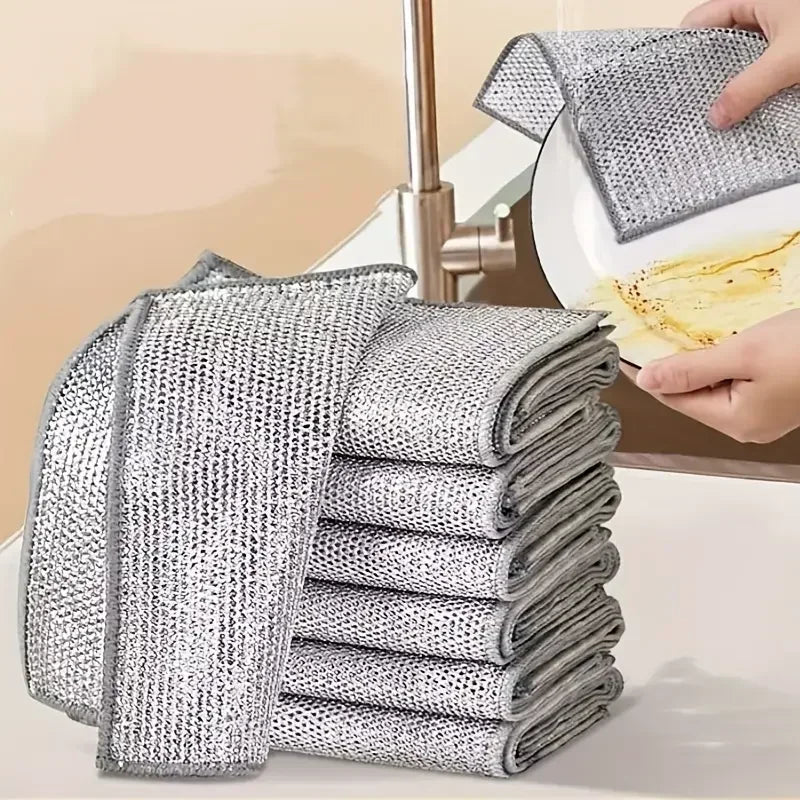 Paños de limpieza metálicos 10/u